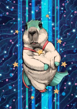 Sweet Super Hero Groundhog