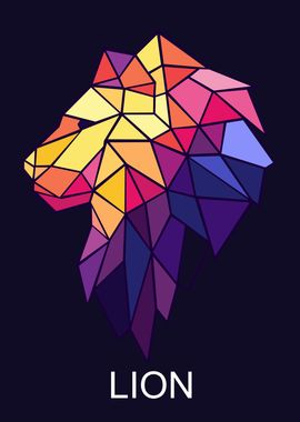 Lion In Wpap Art