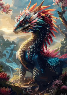 Fantasy Abstract Dragon