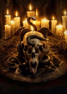 Skull And serpent