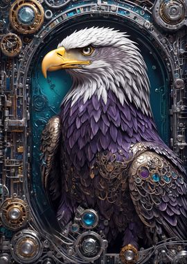 Steampunk Eagle Portrait