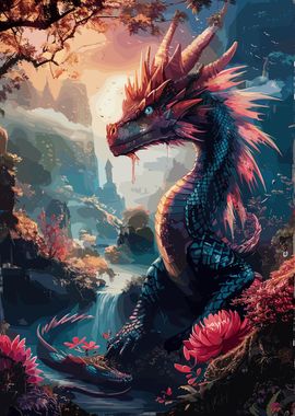 Fantasy Colorful Dragon