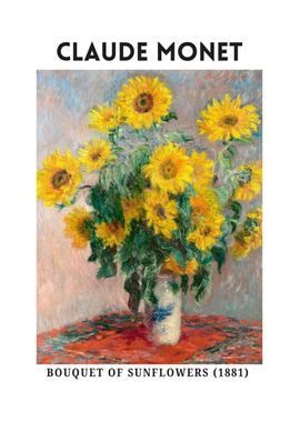 Sunflower by Claude Monet