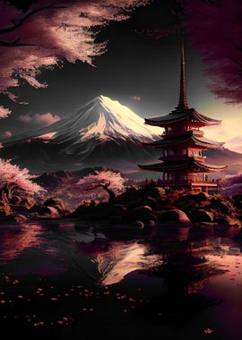 Mt Fuji Scenery art