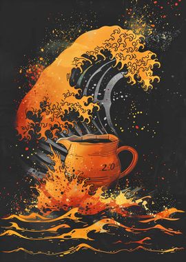 The Great Wave of Coffee