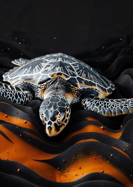 PEACEFUL SEA TURTLE