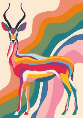 Antelope Abstract Flat