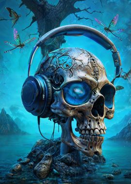 Rad Nightshade Music Skull