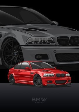 BMW E46 M3 red