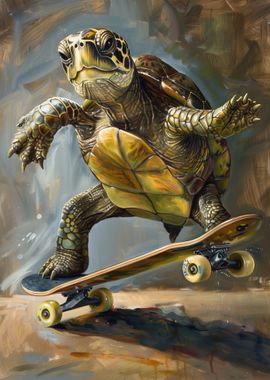 Turtle Skateboard Skating