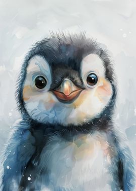 Watercolor Penguin