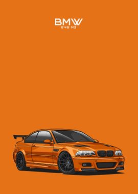 BMW E46 M3 orange