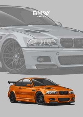 BMW E46 M3 orange