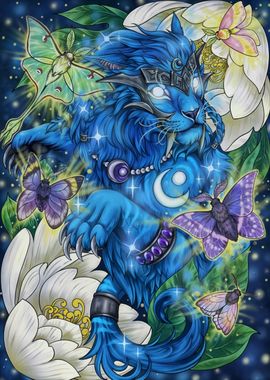 Lotus Flower Magical Lion