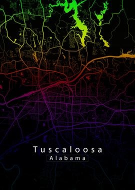 Tuscaloosa Alabama Map