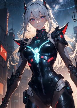 Anime Cyberpunk Girl