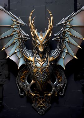 Devil Dragon Art Deco