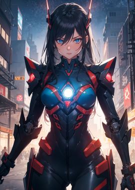 Anime Cyberpunk Girl