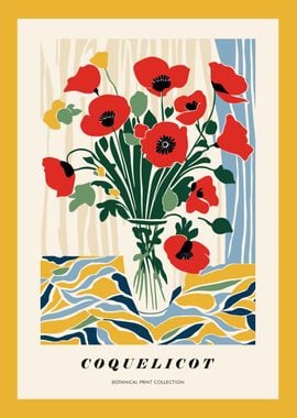 Coquelicot Flowers Art