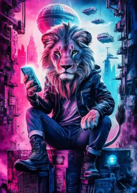 Cyberpunk Cat King