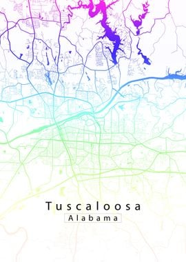 Tuscaloosa Alabama Map