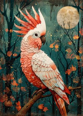 Moonlit Cockatoo