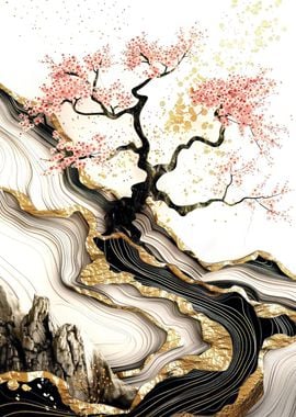 Luxury Cherry blossom art