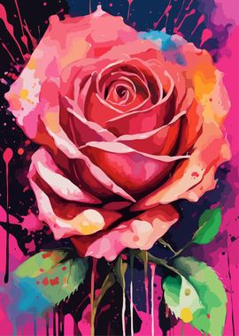 Watercolor Rose