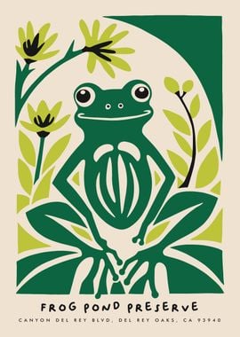 Cute Funny Frog Art