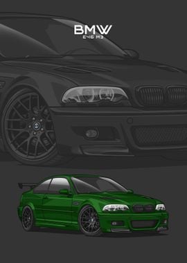 BMW E46 M3 green