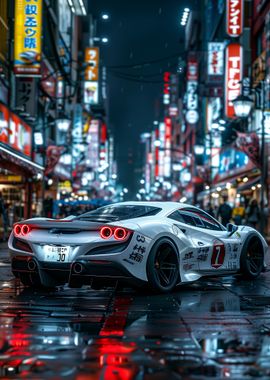 Ferrari F8 Night City