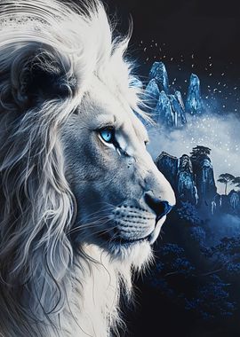 BLUE NIGHT LION