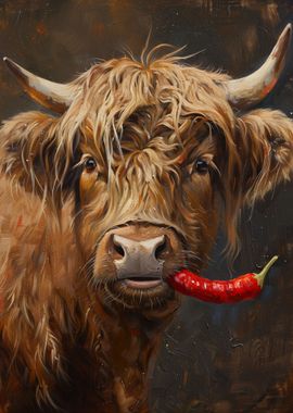 Highland Cow Red Pepper