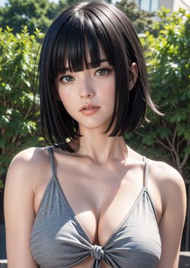 Beautiful Asian Bob Girl