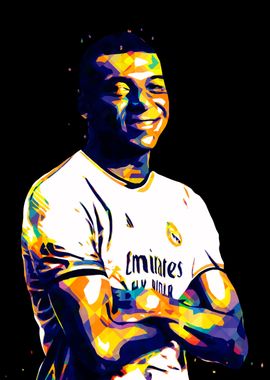 K. Mbappe Madrid Pop Art