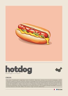 Hotdog food art