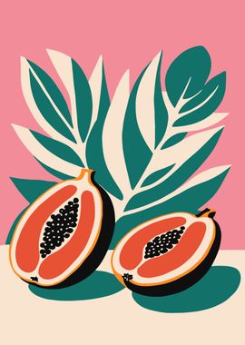 Retro Tropical Fruit