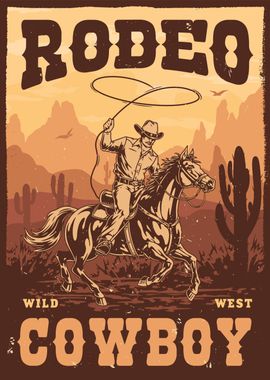 Rodeo Wild West Cowboy