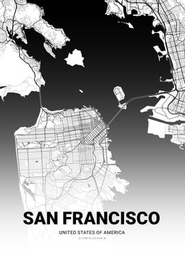 San Francisco USA Map