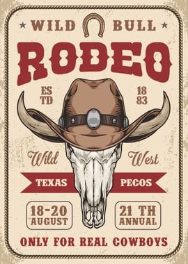 Wild Bull Rodeo Texas