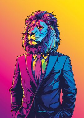 Lion Miami Portrait