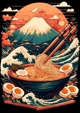 Mount Fuji Ramen Bowl