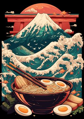 Mount Fuji Ramen Bowl