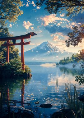 japanese mount fuji view