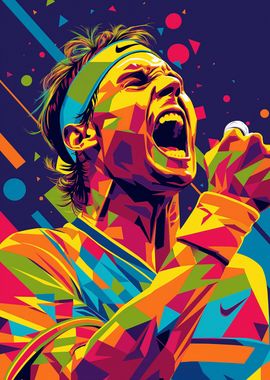 Rafael Nadal Wpap Pop Art