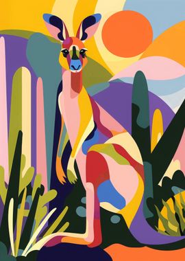 Kangaroo Abstract Flat