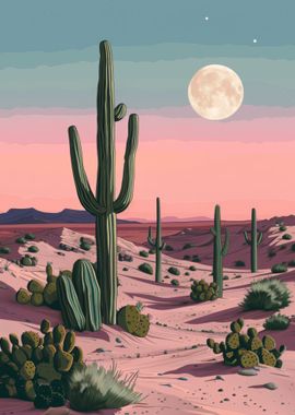 Desert Landscape Cactus