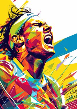 Rafael Nadal Wpap Pop Art