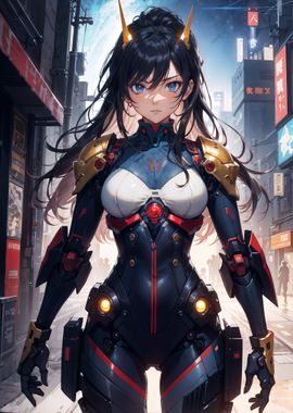 Anime Cyberpunk Girl