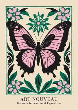 Art Nouveau Butterfly